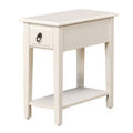 Side Tables and End Tables Smart Looking Side Table, White Benzara