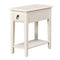 Side Tables and End Tables Smart Looking Side Table, White Benzara