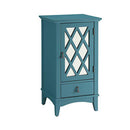 Trendy Side Table, Teal Blue