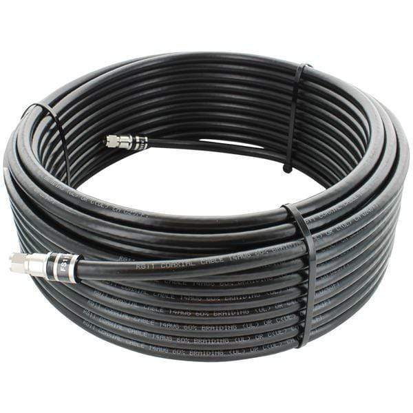 RG11 F-Male to F-Male Low-Loss Foam Coaxial Cable, 75ft-Signal Booster Accessories-JadeMoghul Inc.