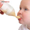 Silicone Baby Feeding Bottle With Spoon Food Supplement Rice Cereal Bottle Baby Squeeze Spoon Silica Gel Spoon BB0065 AExp
