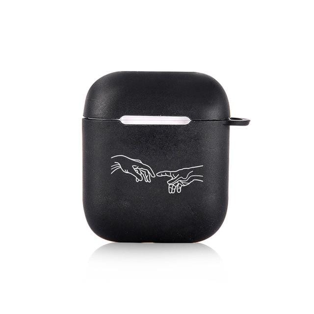 Silicone Case for Apple Airpods 1 2 Cases Cover Slogan Simple Text Dont touch airpods Earphone Cover for Airpods Pro capa Bags AExp