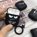 Silicone Case for Apple Airpods 1 2 Cases Cover Slogan Simple Text Dont touch airpods Earphone Cover for Airpods Pro capa Bags AExp