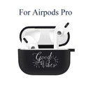 Silicone Case for Apple Airpods 1 2 Cases Cover Slogan Simple Text Dont touch airpods Earphone Cover for Airpods Pro capa Bags AExp