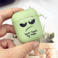 Silicone Case for Apple Airpods 1 2 Cases Cover Slogan Simple Text Dont touch airpods Earphone Cover for Airpods Pro capa Bags AExp