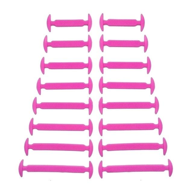 Silicone Elastic Shoelaces Special No Tie Shoelace Lacing Kids Adult Sneakers Quick Shoe Lace AExp
