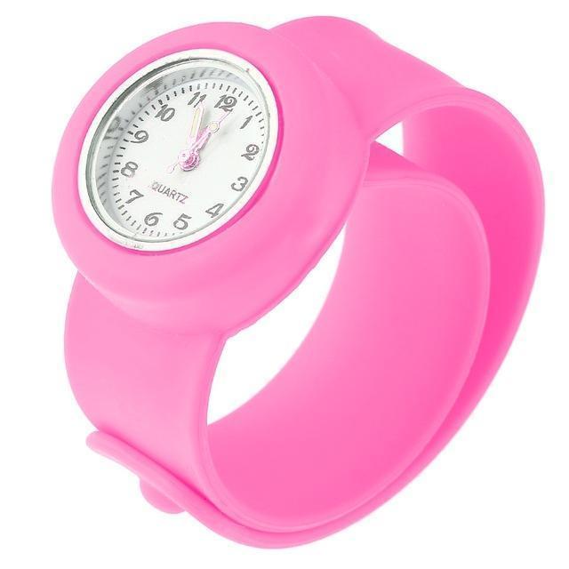 Silicone Slap On Watch boys Sport  KIDS Wristwatch girls Small Silicone Fashion woman's Children Gift AExp