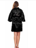 Silk Bridesmaid Robe - Women Short Satin Robes - Sleepwear-As the photo show 10-S-JadeMoghul Inc.