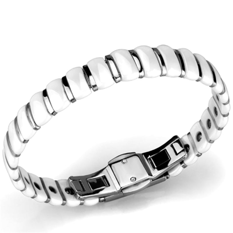 Bracelet For Girls 3W994 Stainless Steel Bracelet with Ceramic