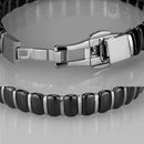 Bracelet For Girls 3W995 Stainless Steel Bracelet with Ceramic in Jet