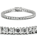 Bracelet For Girls 47206 Rhodium Brass Bracelet with AAA Grade CZ