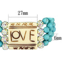 Bracelets For Women LO3799 No Plating Brass Bracelet with Synthetic