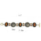 Bracelets For Women LO4221 Antique Copper Brass Bracelet in Smoked Quartz