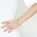 Bracelets For Women LO4635 - Brass Bracelet with Epoxy in Emerald