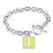 Bracelets For Women LO4636 - Brass Bracelet with Epoxy in Emerald