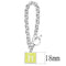 Bracelets For Women LO4642 - Brass Bracelet with Epoxy in Emerald