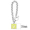 Bracelets For Women LO4643 - Brass Bracelet with Epoxy in Emerald