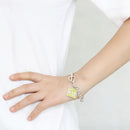 Bracelets For Women LO4644 - Brass Bracelet with Epoxy in Emerald