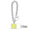 Bracelets For Women LO4647 - Brass Bracelet with Epoxy in Emerald