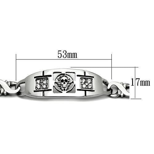 Charm Bracelets TK574 Stainless Steel Bracelet with AAA Grade CZ