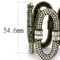 Crystal Bracelets LO4657 Antique Copper White Metal Bracelet with Crystal