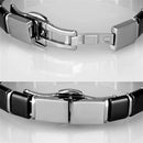 Cute Bracelets 3W984 Stainless Steel Bracelet with Ceramic in Jet