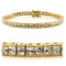 Gold Bracelet For Women 47101 Gold Brass Bracelet with AAA Grade CZ
