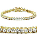 Gold Bracelet For Women 47104 Gold Brass Bracelet with AAA Grade CZ