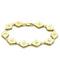 Gold Bracelet For Women LO2007 Matte Gold & Gold Brass Bracelet with CZ