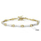 Gold Bracelet LO4734 Gold+Rhodium Brass Bracelet with AAA Grade CZ