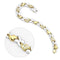 Gold Bracelet LO4736 Gold+Rhodium Brass Bracelet with AAA Grade CZ