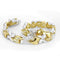 Gold Bracelet LO4736 Gold+Rhodium Brass Bracelet with AAA Grade CZ