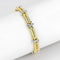 Gold Bracelet LO4737 Gold+Rhodium Brass Bracelet with AAA Grade CZ