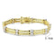 Silver Bracelets Gold Bracelet LO4737 Gold+Rhodium Brass Bracelet with AAA Grade CZ Alamode Fashion Jewelry Outlet