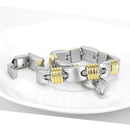 Silver Bracelets Gold Bracelet LO4738 Gold+Rhodium White Metal Bracelet Alamode Fashion Jewelry Outlet