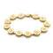 Gold Bracelet LO591 Matte Gold & Gold Brass Bracelet with AAA Grade CZ