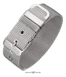 Silver Bracelets STAINLESS STEEL 8" ADJUSTABLE MESH BELT BUCKLE BAND STYLE BRACELET JadeMoghul