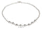 Silver Bracelets Sterling Silver 10" Eight Centered Polished Bead Anklet On Cable Chain JadeMoghul Inc.