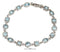 Silver Bracelets Sterling Silver 7" Multi Shape Blue Topaz Link Bracelet JadeMoghul