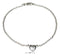 Silver Bracelets Sterling Silver 9" Italian 2MM Rope Chain With Heart Anklet JadeMoghul Inc.