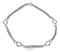 Silver Bracelets Sterling Silver Bracelet:  10" Triple Strand Chain And Open Hearts Anklet JadeMoghul