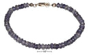 Silver Bracelets Sterling Silver Bracelet:  7.5" Iolite Bracelet JadeMoghul Inc.