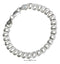 Silver Bracelets Sterling Silver Bracelet:  7" 7mm Charm Link Bracelet JadeMoghul