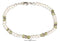 Silver Bracelets Sterling Silver Bracelet:  7" Freshwater Cultured Pearl Bracelet With Peridot Accents JadeMoghul Inc.