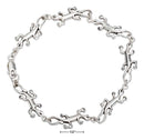 Silver Bracelets Sterling Silver Bracelet:  7" High Polish Gecko Link Bracelet JadeMoghul