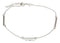 Silver Bracelets Sterling Silver Bracelet:  9"-10" Adjustable Anklet With Diamond Cut And Tube Beads JadeMoghul Inc.