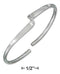 Silver Bracelets Sterling Silver Bracelet:  High Polish Single Wave Cuff Bracelet JadeMoghul