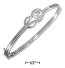 Silver Bracelets Sterling Silver Cubic Zirconia Eternal Love Knot Bracelet JadeMoghul Inc.