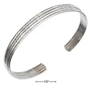 Silver Bracelets Sterling Silver Four Wire Hammered Cuff Bracelet JadeMoghul Inc.