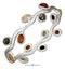 Silver Bracelets Sterling Silver Multicolor Ovals Baltic Amber Bangle Bracelet JadeMoghul